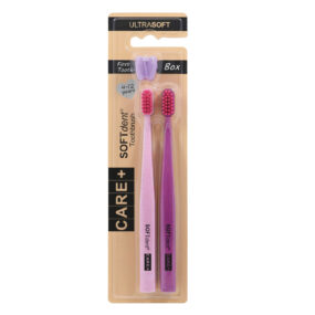 SOFTdent® CARE+ Kids ULTRASOFT 2 ks + pouzdro na zoubek